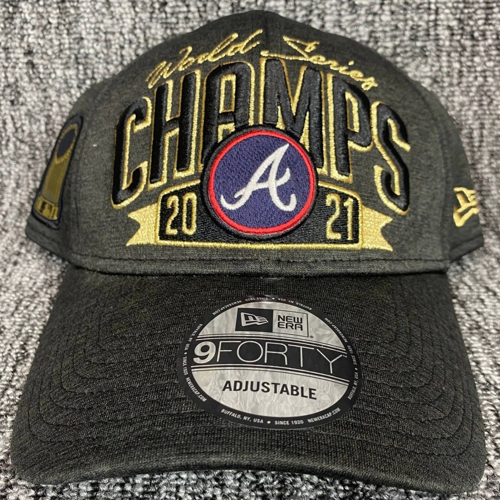 New Era Atlanta Braves 2021 World Series‎ Champions Hat 9FORTY Snapback NWT